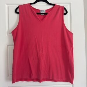 Jennifer Moore pink tank top